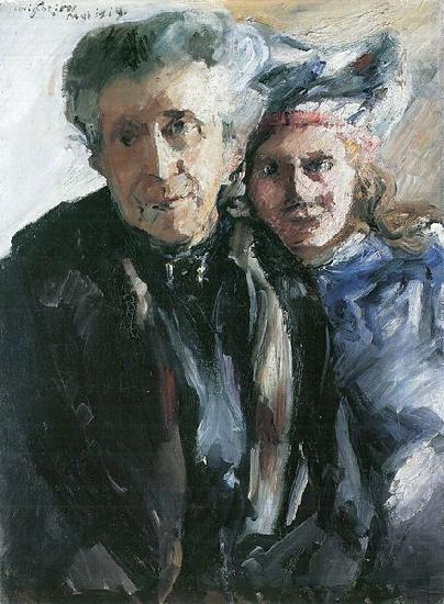 Grobmutter und Enkelin, Lovis Corinth